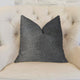 Eloquent Haze Silver Luxury Throw Pillow, 16"x16"