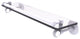 Clearview 22" Gallery Rail Glass Shelf with Twisted Accents, Matte White