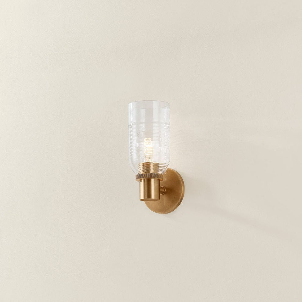 Redding Wall Sconce, Patina Brass