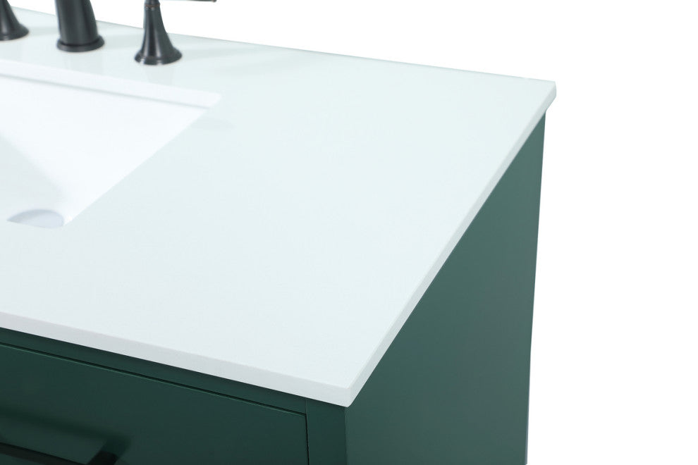 Home Living 42" Bathroom Vanity, Green
