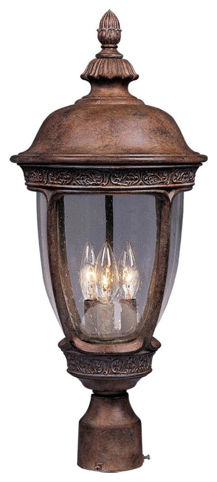 Maxim 3461CD Knob Hill DC 3 Light Outdoor Post Light - Sienna