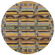 Ahgly Company Indoor Round Mid-Century Modern Area Rugs, 4' Round