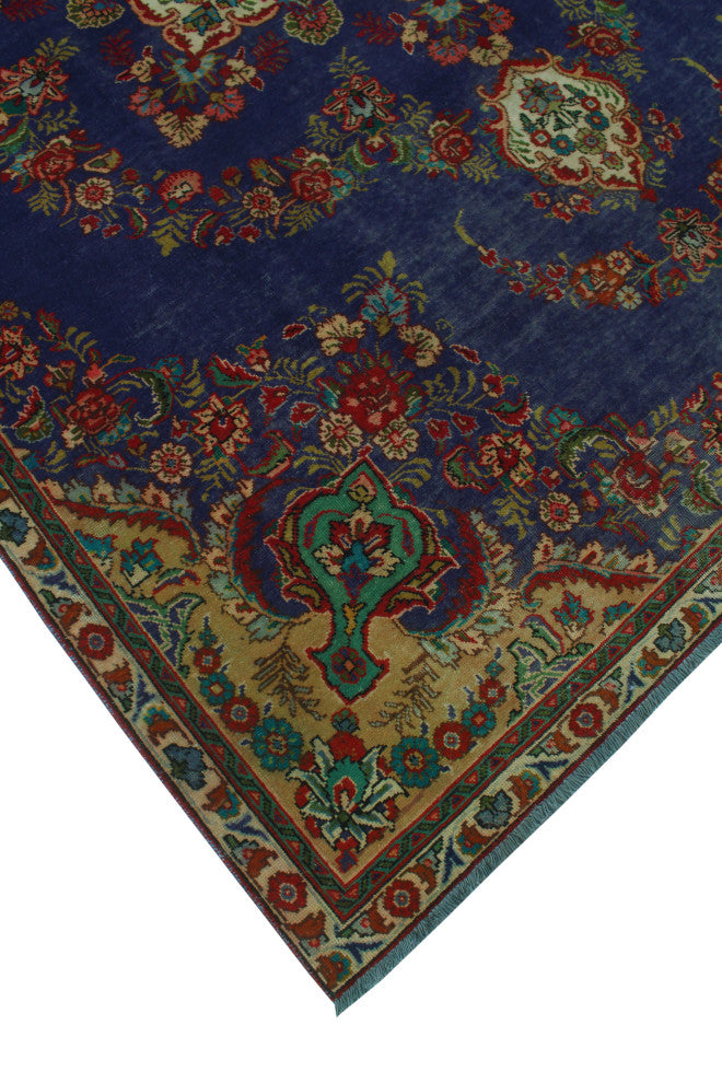 Fine Vintage Distressed Kelvin Drk. Purple Rug