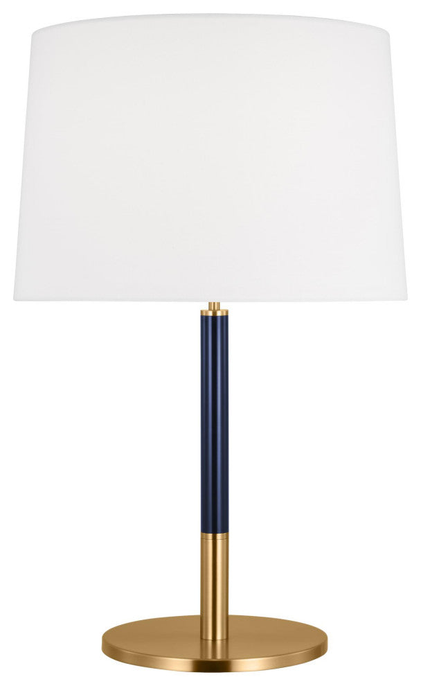 Monroe 1-Light Indoor Table Lamp, Burnished Brass Gold