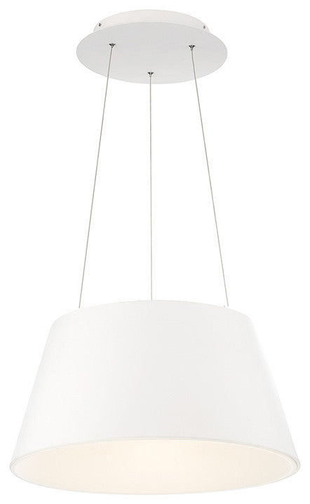 Vida 18" LED Pendant 3000K, White