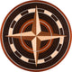 Cape Cod Wood And Metal Medallion, 36" Unfinished, 5/16" Thick