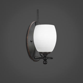 Capri 1-Light Wall Sconce, White Linen