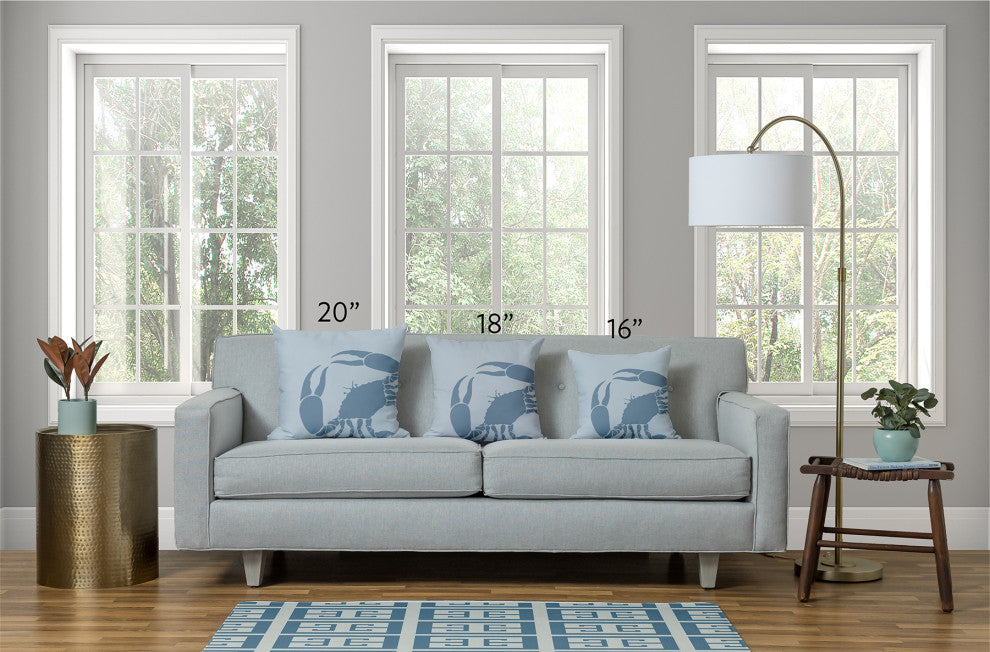 26x26" Anchored Nautical Decorative Indoor Pillow, Sage