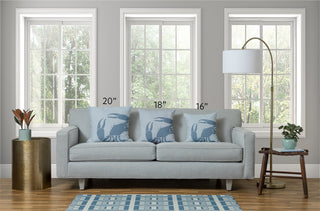 26x26" Anchored Nautical Decorative Indoor Pillow, Sage