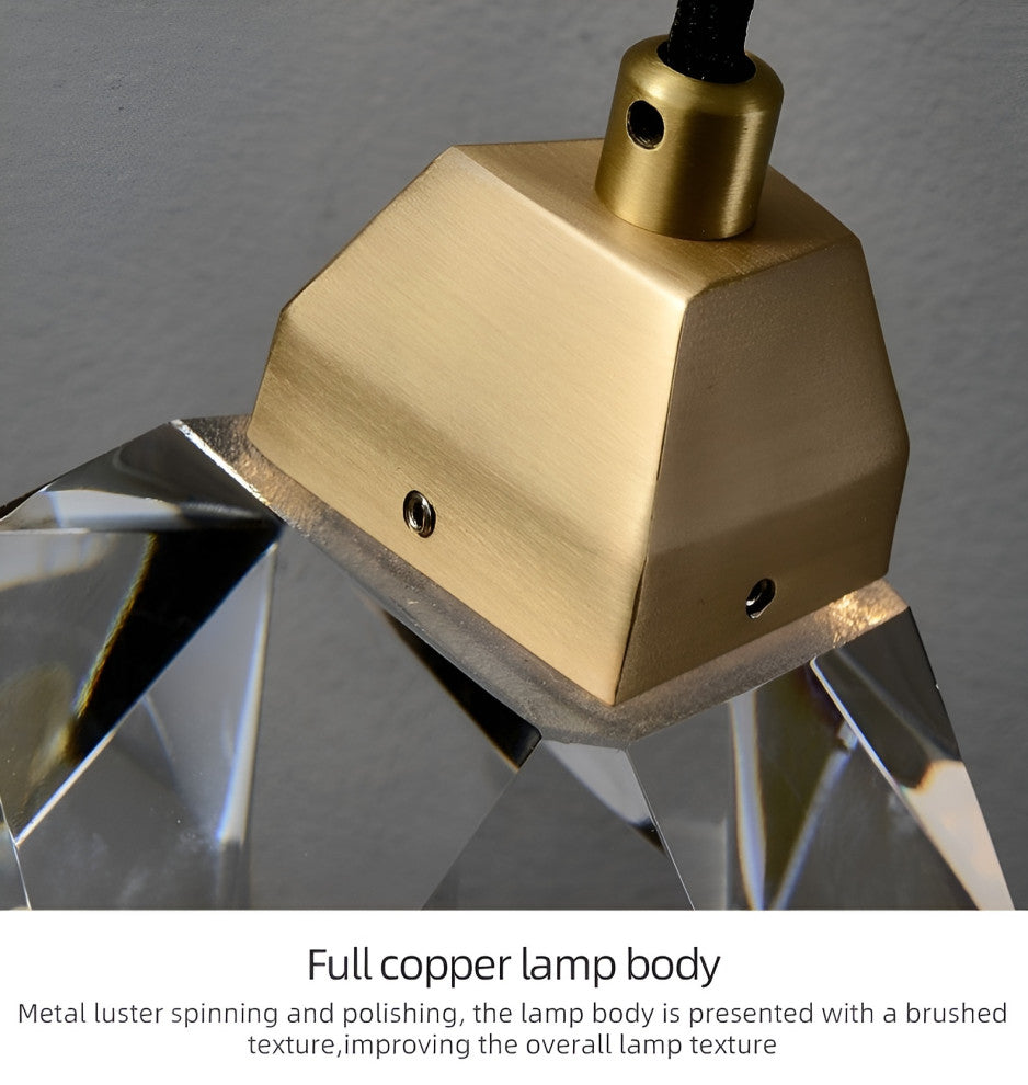 Getafe | Diamond Design Crystal Led Wall Sconce, B, Warm White