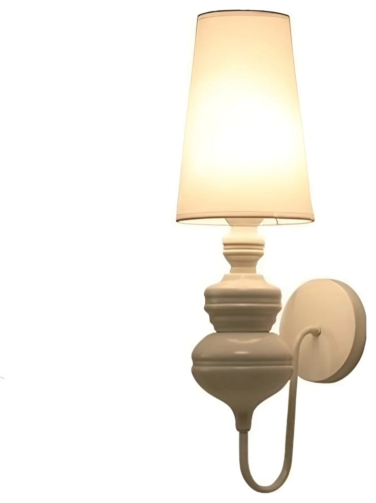 Luxury Wall Lamp in Classic Style for Living Room, Bedroom, White