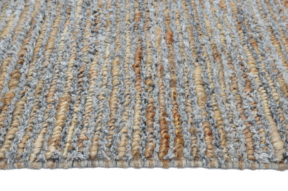 Kauai Horizon Area Rug, Silver/Natural, 6' X 9'