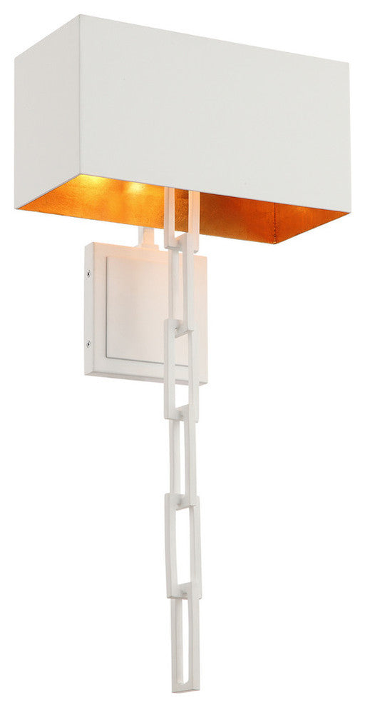 Crystorama Brian Patrick Flynn for Alston 2-Light Sconce, Black, Gold