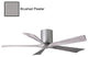 Matthews Fan, Irene-5H Ceiling Fan, Brushed Pewter, 52", Barn Wood