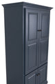 Double Wide Kitchen Pantry Cabinet, Smoky Blue