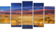 Beautiful Northern Argentina View, Landscape Canvas Art, 60"x32", 5 Panels