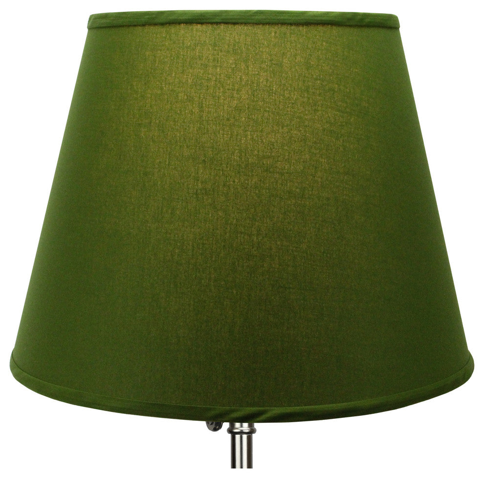 Fenchel Shades 11"x17"x13" Spider Attachment Empire Lamp Shade, Linen Avocado