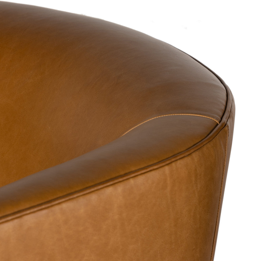 Mila Swivel Chair-Osorno Camel