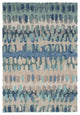 Dash & Albert Paint Chip Blue Hand Micro Hooked Wool Rug, Blue, 4' x 6'