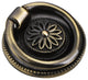 Utopia Alley Medici Cabinet Ring Pull Knob, Antique Brass, 1 5/8" Diameter, 10 Pack