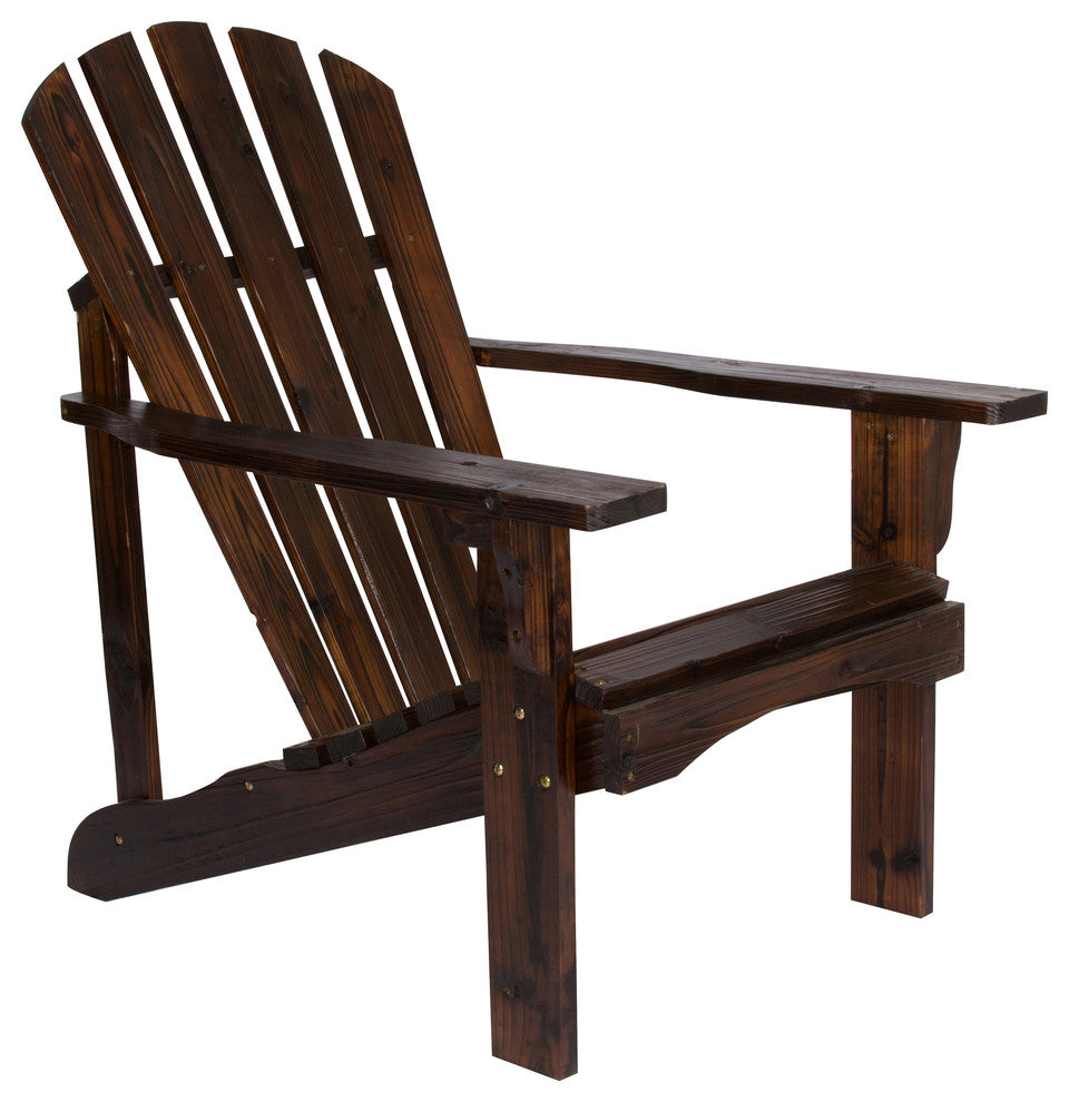 Rockport Adirondack Chair, Burnt Brown