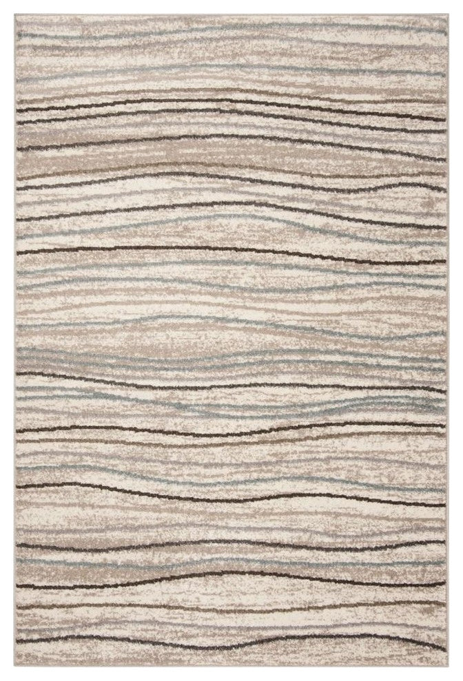 Safavieh Amsterdam Ams111A Striped Rug, Cream/Beige, 9'0"x12'0"