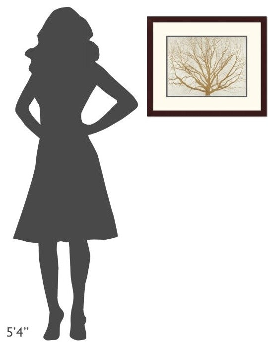 "Golden Tree" Framed Digital Print by Alessio Aprile, 24x20"