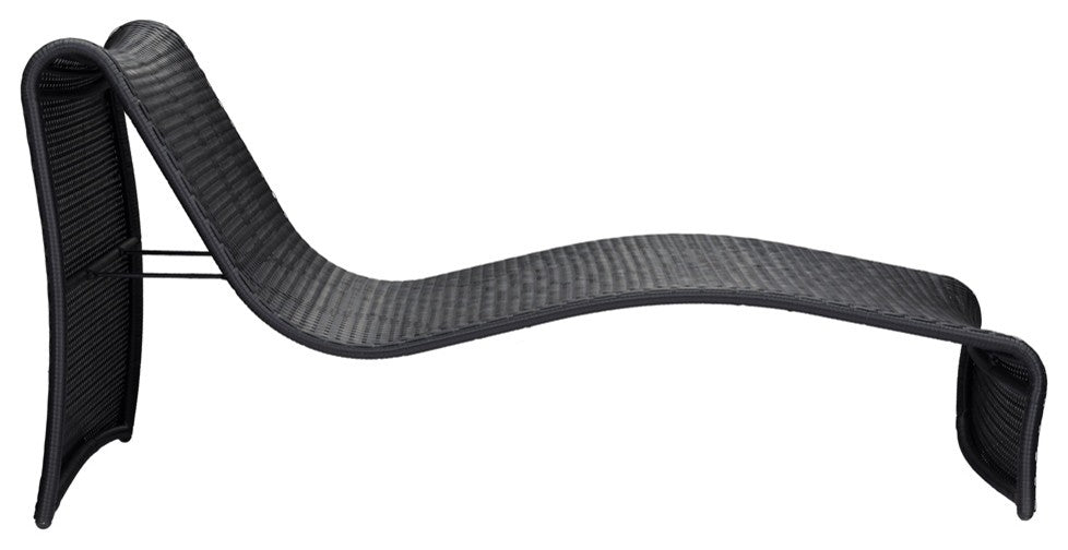Zuo Modern Rocky Beach Chaise Lounge Espresso