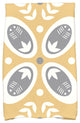 Tradition Decorative Holiday Geometric Print Hand Towel, Gold