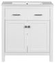 30 Inch Bathroom Vanity with Ceramic Sink, White