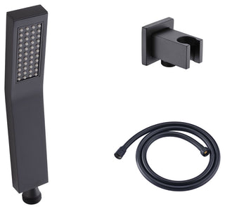 Aqua Piazza Handheld Kit, Handheld, 5' Long Hose and Wall Adapter, Matte Black