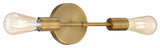 Iconic LED Wall Sconce in Antique Brushed Brass