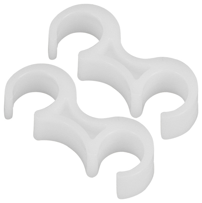White Plastic Gang Clips