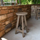 Birch Round Bar Height Stool, Woodland Brown