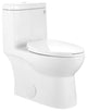 Ceramic Standard Comfortable Seat Height Elongated Dual Flush One Piece Toilet