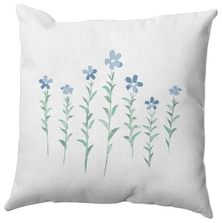 Periwinkle Pillow, Blue, 18"x18"