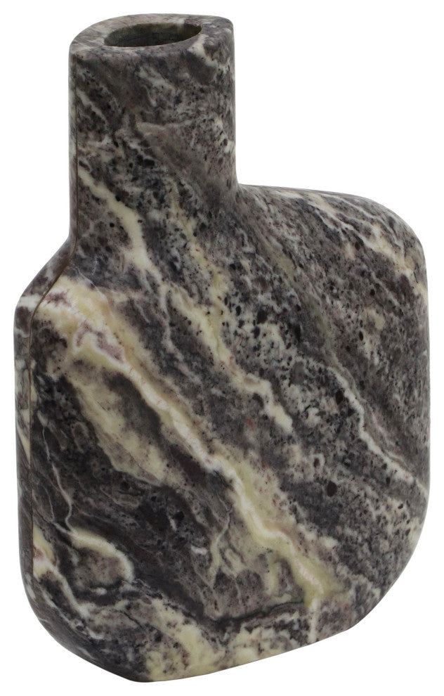Pika Gray Marble Vase, Large