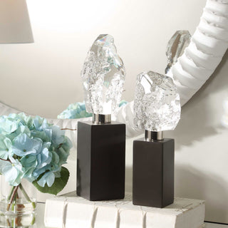 Uttermost Crystal Peak Sculptures Set of 2