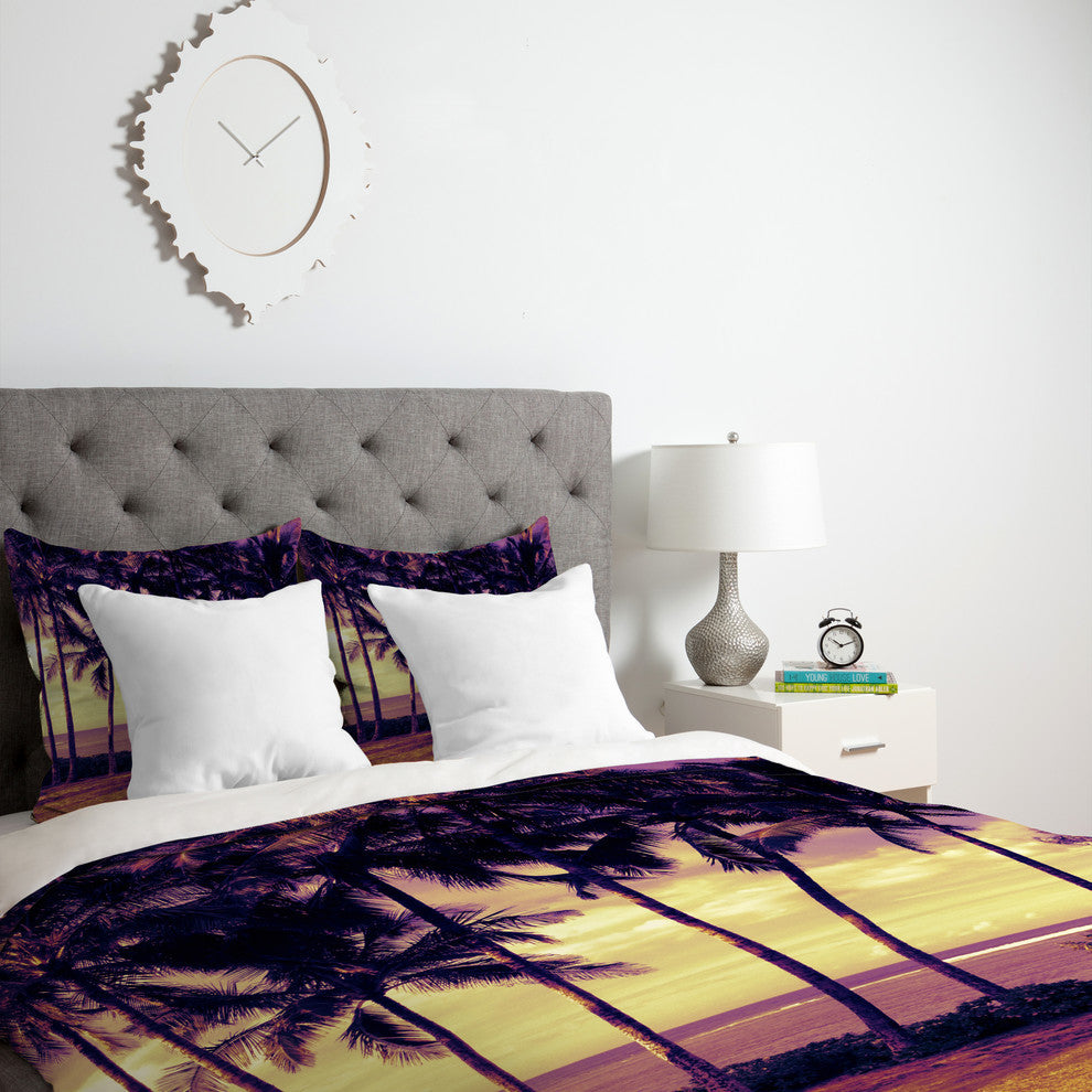 Deny Designs Deb Haugen Crozier Sunset Duvet Cover - Lightweight