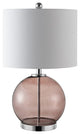 Safavieh Lonni Table Lamp Set of 2 Smoked Grey Glass