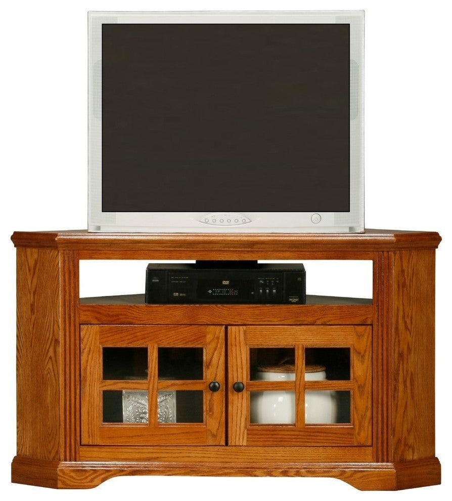 Eagle Furniture Oak Ridge 40" Corner TV Cart, Caribbean Rum