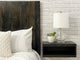 Handcrafted Headboard, Hanger Style, Black Barrel, King
