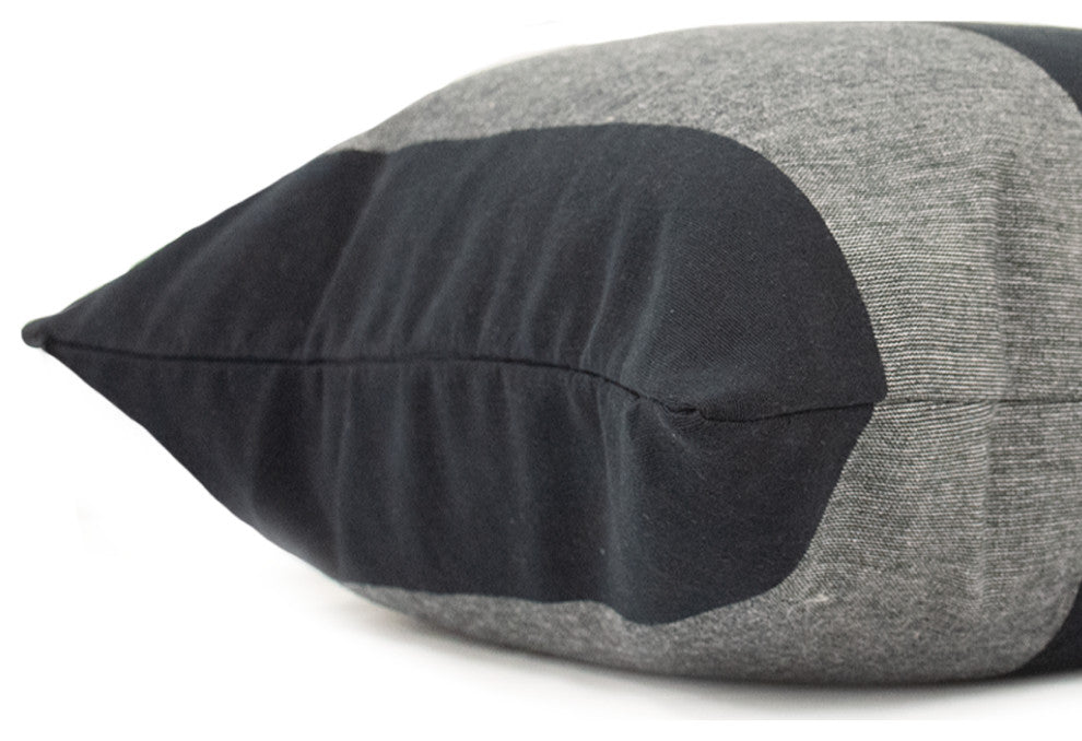Coal Stripe Cushion Cover, 20" X 20"