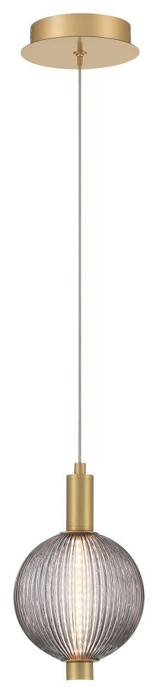 Palmas 10" LED Pendant, Gold