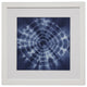 Shibori Indigo 2 Matted, White Frame