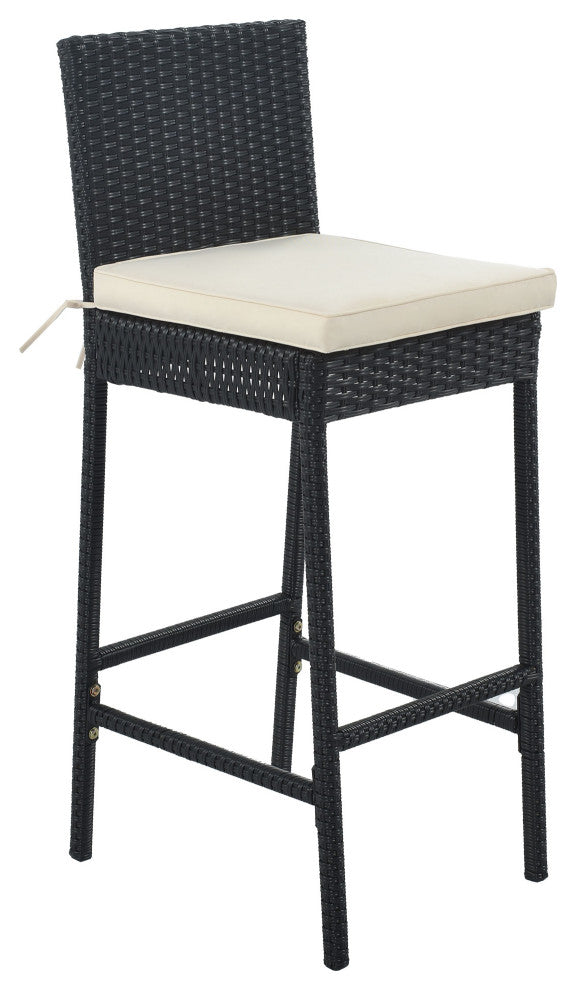 7 Pieces Outdoor Patio Bar Furniture Rattan Dining Table Set With Dining Chairs
