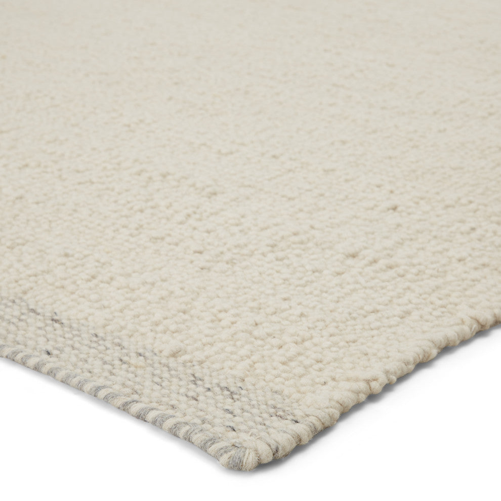 Jaipur Living Alondra Handmade Solid Cream Rug, 8'x10'