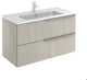 UNIT 40" MIO 2DR White Oak/Sand Handles With Ceramic Top