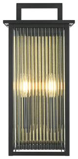 Home Living 8.5" Outdoor Wall Sconce, Black