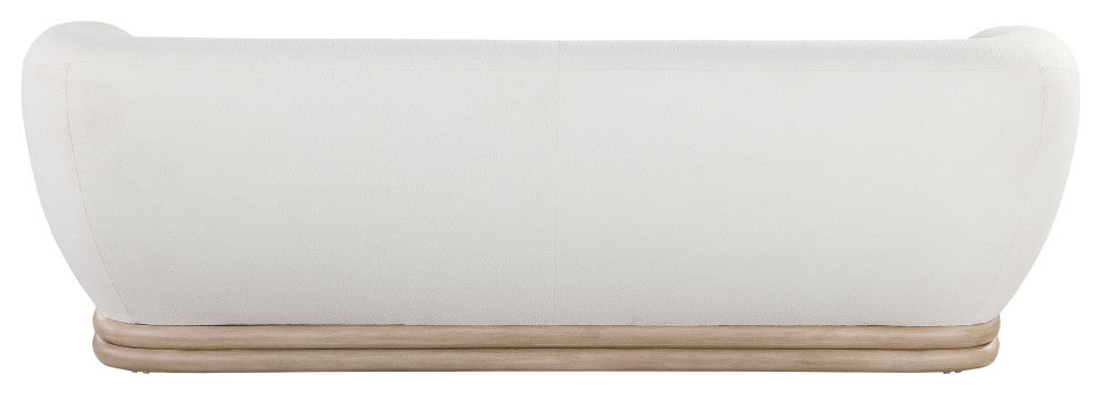 Kipton Boucle Fabric Upholstered Sofa, Cream